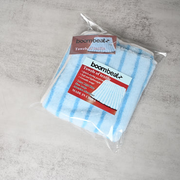 boombeatz Soft Blue Microfiber Towel Quick-Drying Absorbent Textile Towel for Travel, Gym & Home