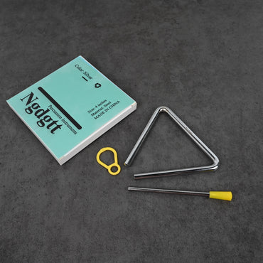 Ngdgtt Orff Triangle Bell with Striker High-Quality Steel Percussion Instruments for Music Education