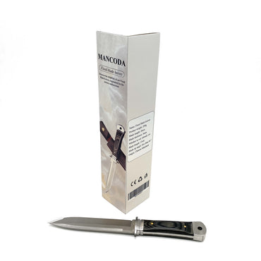 MANCODA Fixed blade knives 13cm Blade Fixed Blade Knives 200g With Leather Sheath And Wood Handle