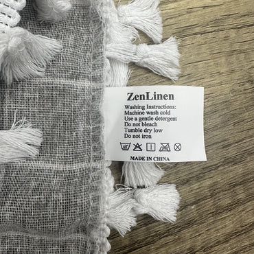 ZenLinen Grey Tablecloth - Waterproof Table Cover for Dining, Kitchen & Outdoor Parties