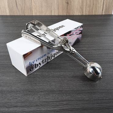 Cbytzhjqone Stainless Steel Ice Cream Scoop Medium Size Durable Scooper for Frozen Treats