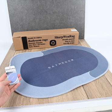 SharpWeaRug Soft Bathroom Rugs Absorbent & Non-Slip Carpet Mats for Bathroom & Indoor Use