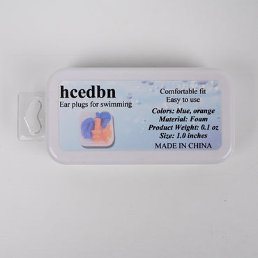 hcedbn Waterproof Swimming Ear Plugs Soft Foam Ear Plugs for Swimming with Custom Comfort Fit