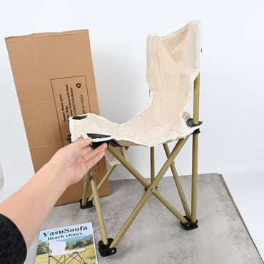 YasuSoofa Portable Folding Beach Chair Lightweight Outdoor Chair for Fishing Picnic Camping Backrest Support