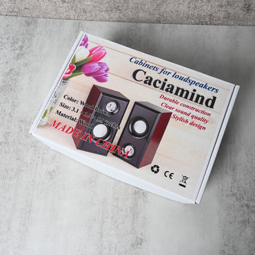 Caciamind High-Performance Speaker Cabinet Clear Sound Enclosure for Home