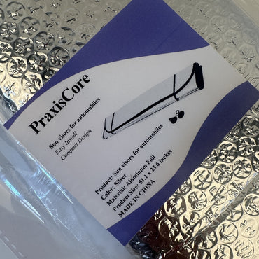 PraxisCore Premium Sun Visors for Automobiles – UV Protection & Heat Reduction for Car Windows