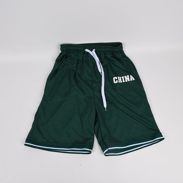 FRAN WILLOR Kids' Green Korean Style Sports Jerseys Set Children's Summer Casual Sports Jerseys with Breathable Fabric
