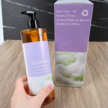 CUEPURA White Tea Scent Shampoo Gentle Cleansing Nourishing Hair Refreshing Fragrance
