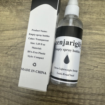 zenjarigily Portable Plastic Spray Bottle for Alcohol and Perfume – Ultra-Lightweight, Leak-Proof, and Perfect for Travel, Personal Care, and Professional Use