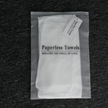 Paperless Towels Cotton White Washcloth Absorbent Face Towels