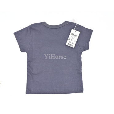 YiHorse Slim-Fit Short-Sleeve Crewneck Pocket T-Shirt Gray