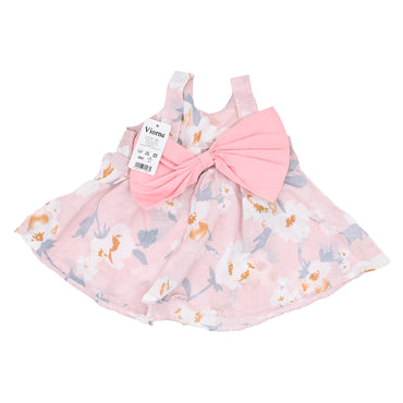 Viorne Skirts and dresses Sleeveless Kids Casual Beach Party Dresses Pink