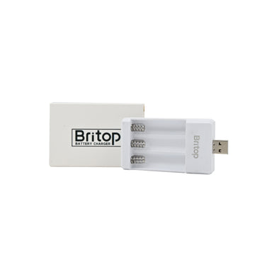 Britop 3 Slots USB Fast Charging AAA Battery Charger