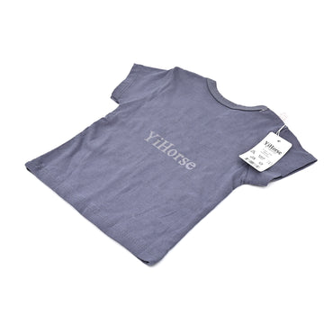 YiHorse Slim-Fit Short-Sleeve Crewneck Pocket T-Shirt Gray
