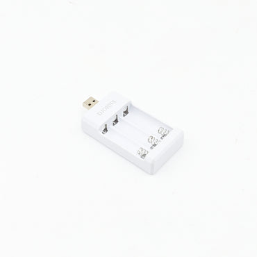 DJOHNS 3 Slots USB Fast Charging AAA Battery Charger