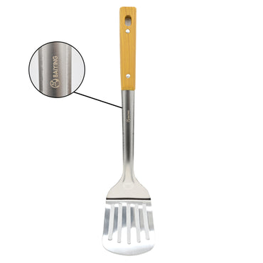 BAIYING Pot Spatula for Wok Stainless Steel Wok