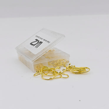 WCZ Fish Hooks Portable Plastic Box Gold
