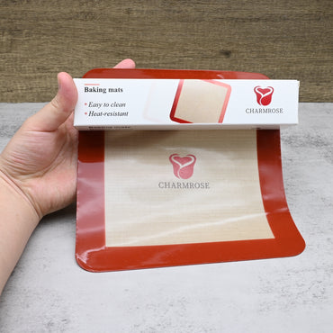 CHARMROSE Professional Baking Mats Non Stick Silicone Baking Mats Heat Resistant Kitchen Baking Sheet Mats Reusable Cookie Baking Mats