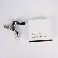 Eorpetk Stainless Steel Tap Water Faucets Universal Hot/Cold Quick-Open Washing Machine Tap Water Faucets