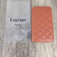 Legrape Women's Wallet, Brown PU Leather, 7.4 x 4.5 x 1.7 inches