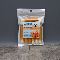 Zippet Edible Chews for Animals Pet Chicken Breast Dental Chew Sticks for Small to Medium Dogs