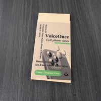 VoiceOnce Cell Phone Case for Apple iPhone 15 Pro Max Gray TPU Durable Perfect Fit