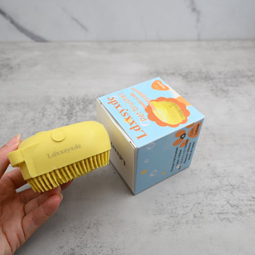 Ldxxsyxde Premium Silicone Pet Grooming Brush - Handheld Bathing & Massage Pet Brushes for Dogs and Cats