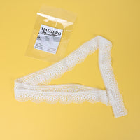 MAGJERO Decorative Lace Trim for Clothing, Edging, and Crafts, Soft Durable Lace Trim for DIY Garments and Home Décor