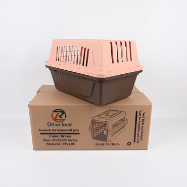 R Other love Brown Pet Carrier Kennels for Household Pets Secure Travel Kennels for Cats and Dogs