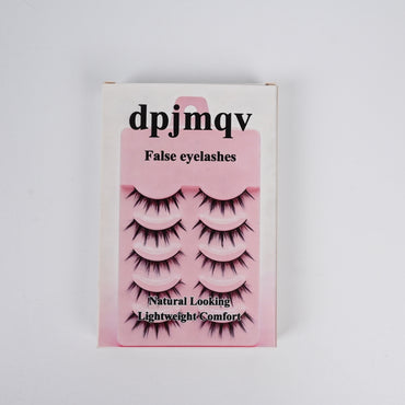 dpjmqv 5 Pairs Little Devil False Eyelashes Dramatic Reusable False Eyelashes for Special Events