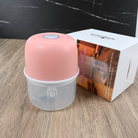 NUTRITIONAL FACTORS Mini Electric Food Chopper Plastic Body Stainless Steel Blades for Dicing Mincing Slicing