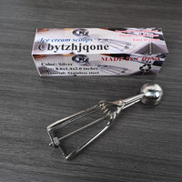 Cbytzhjqone Stainless Steel Ice Cream Scoop Medium Size Durable Scooper for Frozen Treats