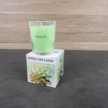 NOTES FOR LATER Vanilla Scented Aromatherapy Candle Colorful Glass Jar Candle for DIY Décor & Gifting, Soothing Ambiance & Fragrance