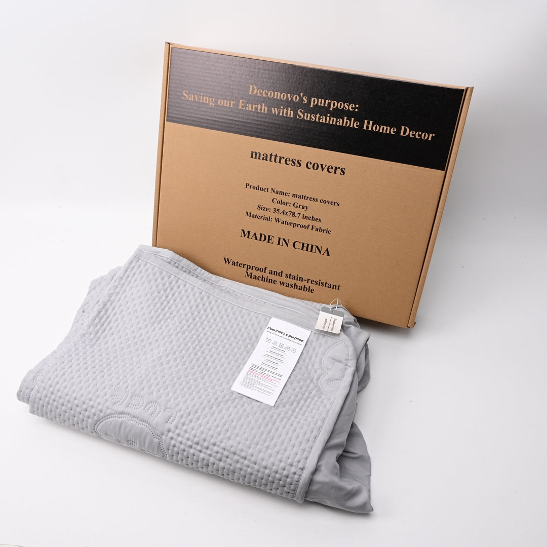 Deconovo's purpose: Saving our Earth with Sustainable Home Decor Premium Waterproof Mattress Covers Breathable Bed Protection Sheet Luxury Fitted Mattress Protector Covers Full Range Sizes