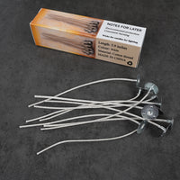 NOTES FOR LATER Eco-Friendly HTP-52 Candle Wicks for Lighting - High-Performance Cotton Wicks for Clean