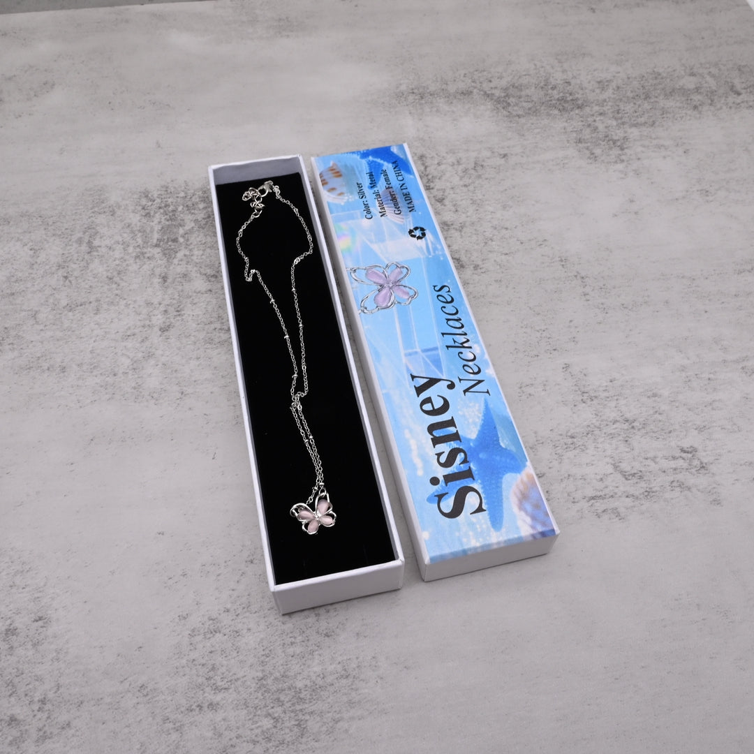 Sisney Elegant Cat's Eye Butterfly Necklaces - Mystical Gemstone Pendant Collection