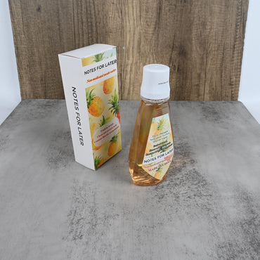 NOTES FOR LATER Fresh Pineapple Flavor Non-Medicated Mouth Washes - Fluoride & Probiotic Oral Rinse for Daily Fresh Breath & Healthy Teeth
