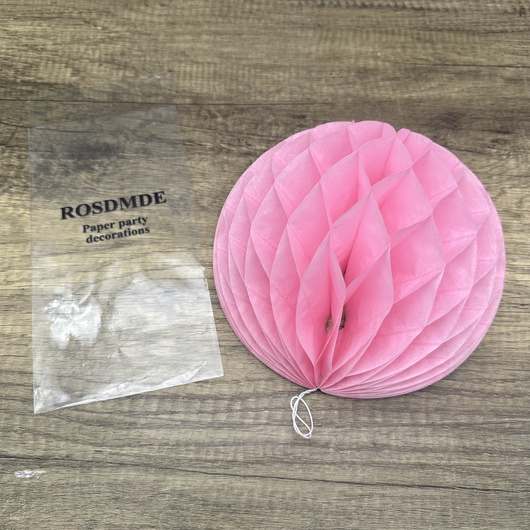 ROSDMDE Paper Party Decorations – Pink Paper Lanterns for Festive Celebrations