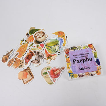 Pxepho Premium Decorative Vinyl Stickers Set Waterproof & Removable Stickers for Laptops, Water Bottles, and More