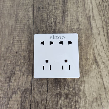 sktoo White Standard Electrical Wall Receptacle Outlet - 10A 110V with Surge Protection, Easy