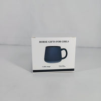 HORSE GIFTS FOR GIRLS Elevate Your Beverage Experience with Our Black Ceramic Mug with Lid Featuring Stylish Design and Functional Accessories