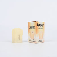 iytgqe Yellow LED Candles with Black Core Realistic Flameless Teardrop LED Candles for Home Decor