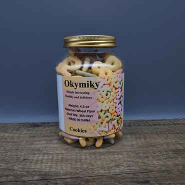 Okymiky Cookies Kids Snack Educational Digital Cookies Colorful Tasty Fun for Learning and Playtime