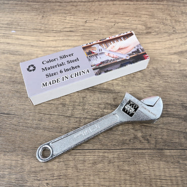 ZORVIKANEL 6-Inch Mini Wrench Compact Adjustable Wrench for Tight Spaces, Durable Tool for DIY & Repairs