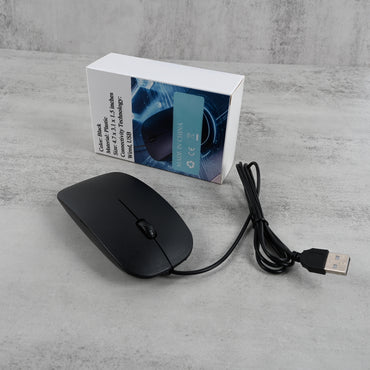 Origin Tech Computer Mouse Black Flat Style Sleek Design Comfortable Precise Navigation for Daily Use and Gaming