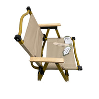 campmemory Outdoor furniture Khaki Reinforced Bracket 43cm * 43cm * 38cm * 72cm Folding Camping Outdoor Furniture