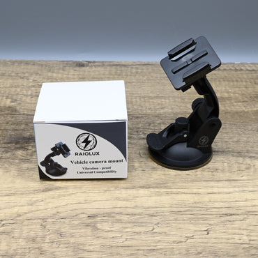 RAIOLUX Vehicle Camera Mount Professional Dashboard and Windshield Car Camera Holder for Safe Driving Recording
