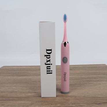Dpxjuil Pink Waterproof Sonic Electric Toothbrushes Advanced Cleaning Electric Toothbrushes with Multiple Modes