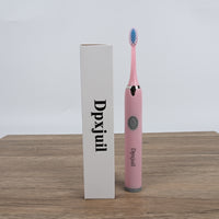 Dpxjuil Pink Waterproof Sonic Electric Toothbrushes Advanced Cleaning Electric Toothbrushes with Multiple Modes