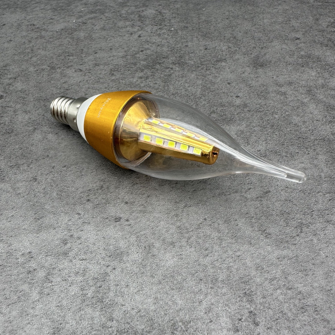 Nixyun Gold LED Candle Bulb Chandelier: Elegant Lamp Bulbs for a Luxurious, Warm Ambiance in Your Home